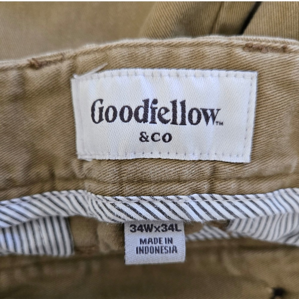 Goodfellow & Co. Mens Athletic Chino Pants The Every Wear Size 32x33 Casual Cool - Picture 3 of 11